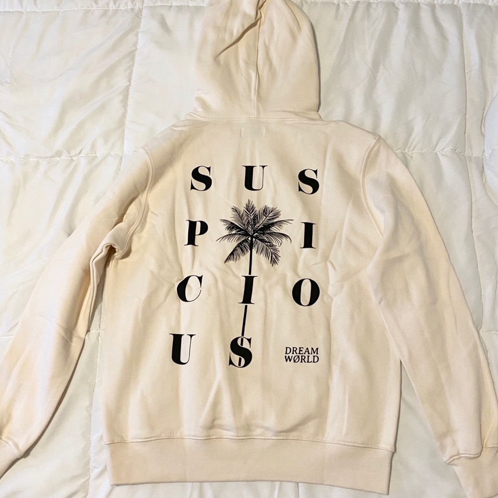 Suspicious Antwerp cream hoodie